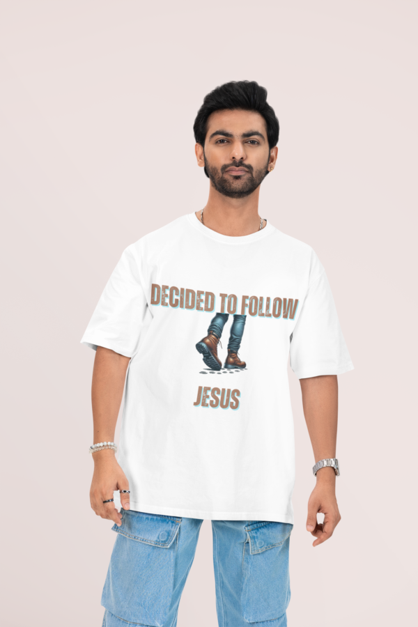 Decided to Follow Jesus - Men's Tee - Image 4