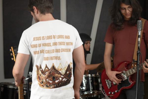 Called, Chosen, Faithful - Men's Tee - Image 3