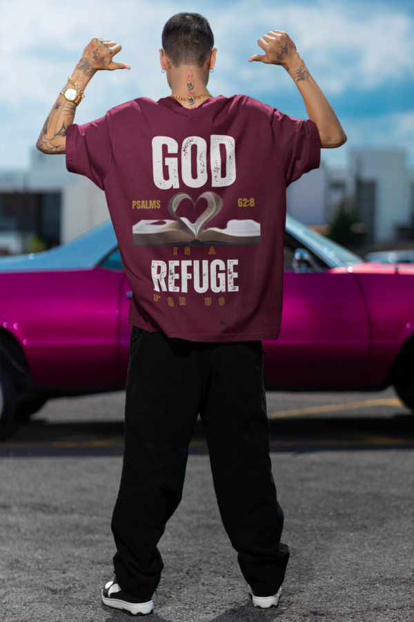 God is a Refuge for us - Men's Tee - Image 3