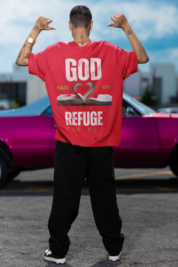 God is a Refuge for us - Men's Tee - Image 5